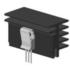 Fischer Elektronik. Heat Sink Passive Extruded Black Anodized - SK 573 37,5 SA