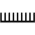 Fischer Elektronik. Heat Sink Passive Extruded Thru-Hole Aluminum 14.6K/W Black Anodized - SK 587 1000 SA