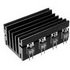 Fischer Elektronik. Heat Sink Passive Extruded Thru-Hole Aluminum 5.85K/W Black Anodized - SK 68 100 AL