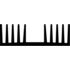 Fischer Elektronik. Heat Sink Passive TO-3 Extruded Screw Mount Aluminum 1.75K/W Black Anodized - SK 71 75 SA