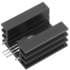 Fischer Elektronik. Heat Sink Passive TO-220 Extruded Thru-Hole Aluminum 8K/W Black Anodized - SK 76 37,5 STS TO 220