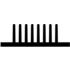 Fischer Elektronik. Heat Sink Passive Extruded Screw Mount Black Anodized - SK DC 6 1 60 SA