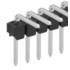 Fischer Elektronik. Conn Unshrouded Header HDR 5 POS 2.54mm Solder RA Side Entry Thru-Hole - SL 3 025 05 G