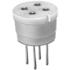 Fischer Elektronik. Conn Transistor Socket SKT 4 POS Solder ST Thru-Hole - TF 54