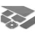 Fischer Elektronik. Thermally conductive foil both sides adhesive - WLFT 404 50 X 50