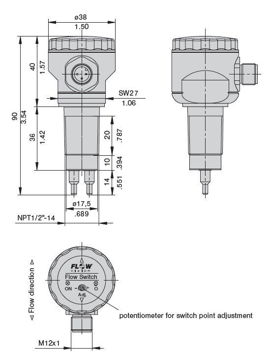 Расходомер для жидкостей для воды FS10 FlowVision GmbH