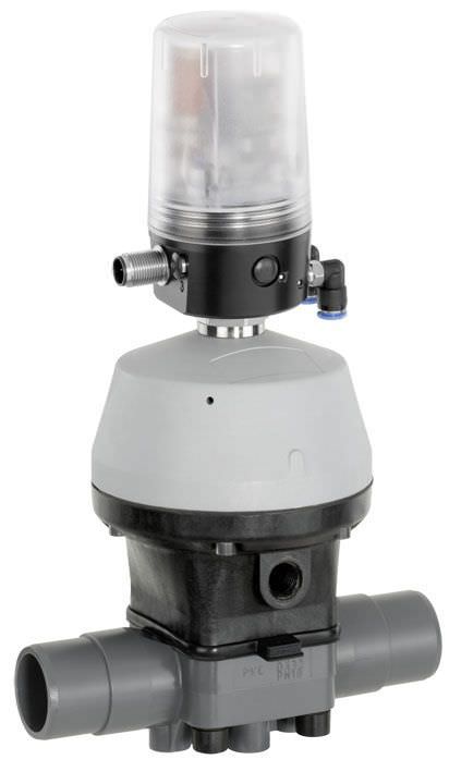 Мембранный клапан с пневматическим приводом регулировки GEMÜ R690 GEMÜ Gebrüder Müller Apparatebau GmbH