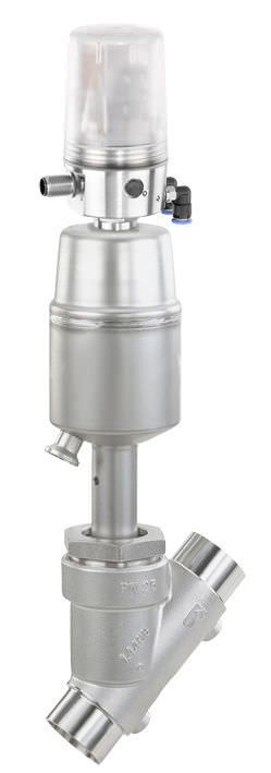 Клапан с вентилем с пневматическим приводом 2/2 канала с наклонным седлом GEMÜ 550 GEMÜ Gebrüder Müller Apparatebau GmbH