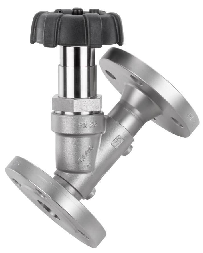 Клапан с вентилем с ручным управлением с наклонным седлом GEMÜ 507 GEMÜ Gebrüder Müller Apparatebau GmbH