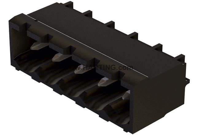 Соединитель провод-плата для печатной платы параллельный наружная резьба HARTING