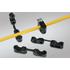 Hellermann Tyton. Cable Management, Strain Relief Clip Polyamide 6/6 Black Screw Mount 5.7mm - 234-10100