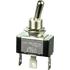 Honeywell. Switch Toggle (ON) OFF ON SPDT Round Lever Quick Conn 20A 277VAC 1118.55VA Panel Mount with Threads - 11TS95-5