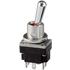 Honeywell. Switch Toggle ON ON DPDT Round Lever Solder 5A 28VDC Panel Mount with Threads - 2MT1-3
