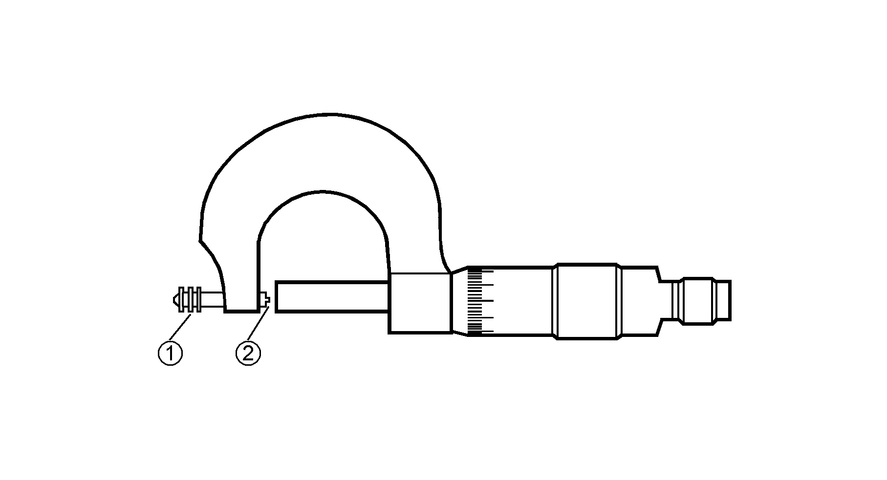 1: Подключение для контрольного соединения монитора<br/>2: форсунка