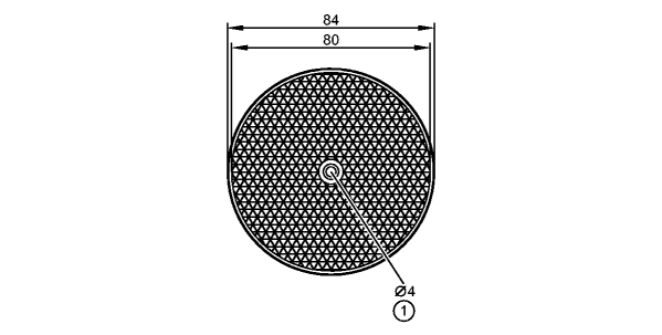 1: Ø головки винта до 7,5 mm