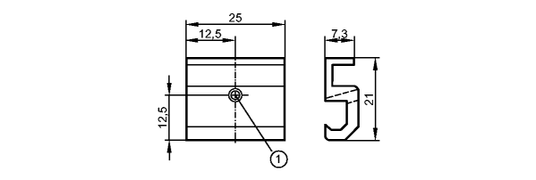 1: Крепежный винт SW 1,5