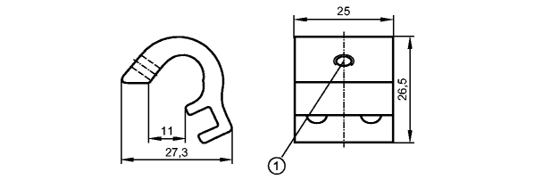 1: Крепежный винт SW 2