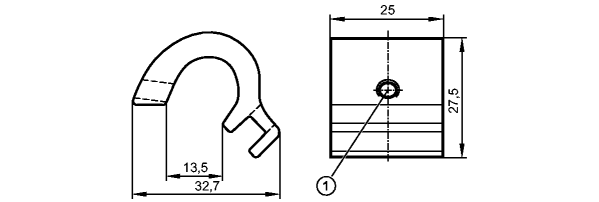 1: Крепежный винт SW 2