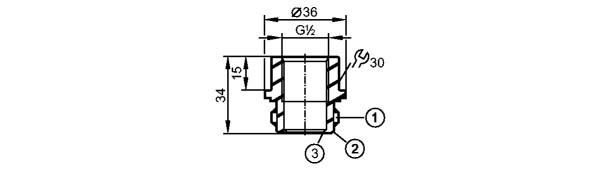 IFM. Принадлежности: E33403  |‌ ADAPT G1/2-ASEPTOFLEX