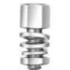 D2041874 ITT Industries Connector Accessories Screw Lock Straight Steel Yellow Chromate Over Cadmium 020418-0074