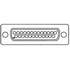 ITT Industries. Conn D-Subminiature SKT 25 POS 1.4mm Wire Wrap ST Thru-Hole 25 Terminal 1 Port - DB-25S-F179A-A197