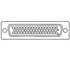 ITT Industries. Conn D-Subminiature PIN 50 POS Solder RA Thru-Hole 50 Terminal 1 Port - DD-50P-1-A-7-N-K87