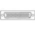 ITT Industries. Conn D-Subminiature PIN 50 POS 1.4mm Solder Cup ST Panel Mount 50 Terminal 1 Port - DD-50P-K87