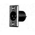 ITT Industries. Conn XLR Connector M 3 POS Solder Cup ST Panel Mount 3 Terminal 1 Port - XLR332