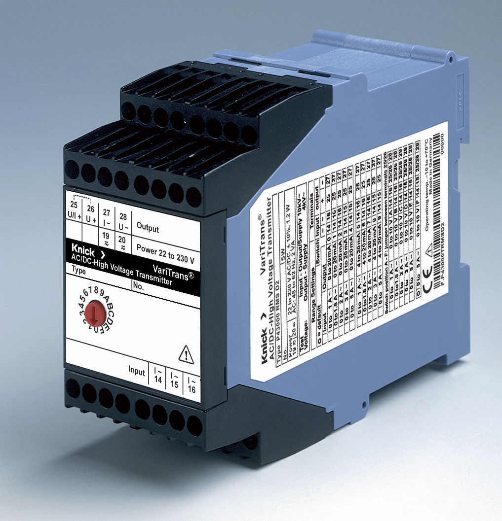 Гальванический изолятор высокое напряжение двухполярный истинное среднеквадратичное значение VariTrans® P 43000 TRMS Knick