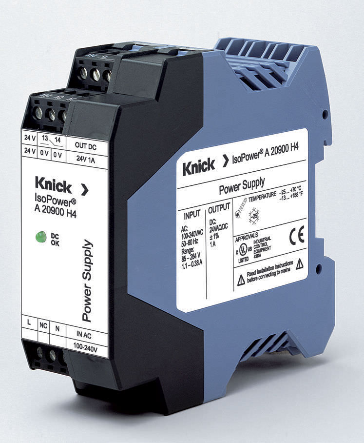 Источник электропитания AC/DC преобразователь на DIN-рейке 24  Вольта IsoPower® A 20900 Knick