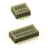 Knitter-Switch. Switch DIP OFF ON SPST 6 Recessed Slide 0.1A 24VDC Gull Wing 1000Cycles 1.27mm SMD T/R - DHS 106