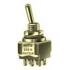 Knitter-Switch. Switch Toggle Mom ON DPDT Round Lever Solder Tag 6A 250VAC 30VDC Panel Mount with Threads - MTE 206 R