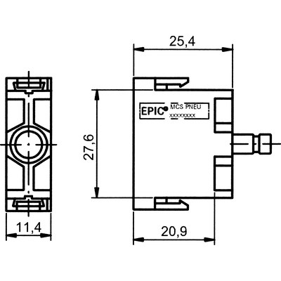 EPIC® MC Moдуль Pneumatik, 1 конт.