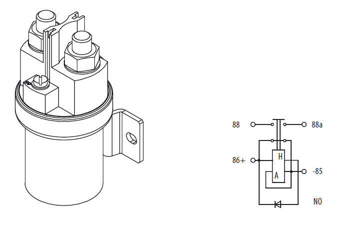 Электромеханическое реле мощность напряжение штекерное 825 series Layher AG