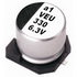 Lelon. Cap Aluminum Lytic 22uF 50V 20% (6.3 X 7.7mm) SMD 58mA 3000h 105C T/R - VEU220M1HTR-0607