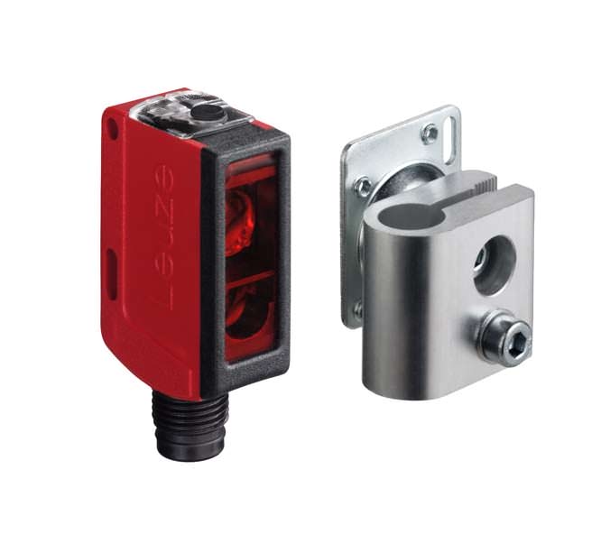 Leuze. SET HRTR 25B/4D,200-S12+BTU25 - Diffuse sensor with background suppression set - 50120416