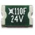 MINIASMDC110F/24-2 Littelfuse PTC Resettable Fuse 1.1A(hold) 2.2A(trip) 24VDC 20A 0.8W 0.5s 0.06Ohm SMD Solder Pad 1812 T/R RF2158-000