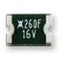 MINIASMDC260F/16-2 Littelfuse PTC Resettable Fuse 2.6A(hold) 5A(trip) 16VDC 100A 1.2W 5s 0.015Ohm SMD Solder Pad 1812 T/R Automotive RF2162-000