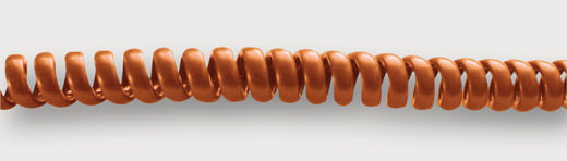 PUR helical cable unshielded
