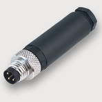 Field attachable M8–M12 connector