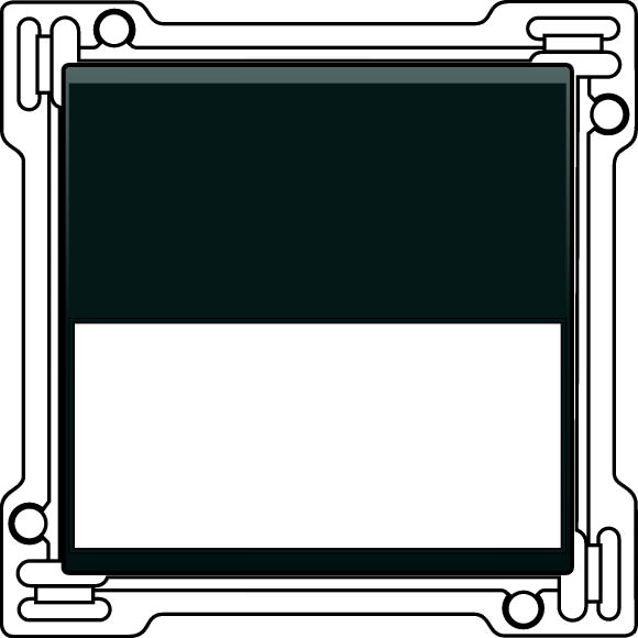 Moeller. Rocker, 1-way, text plate, Anthracite - 117851