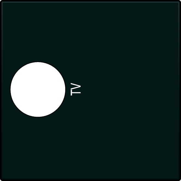 Moeller. Central plate, TV, Anthracite - 117889