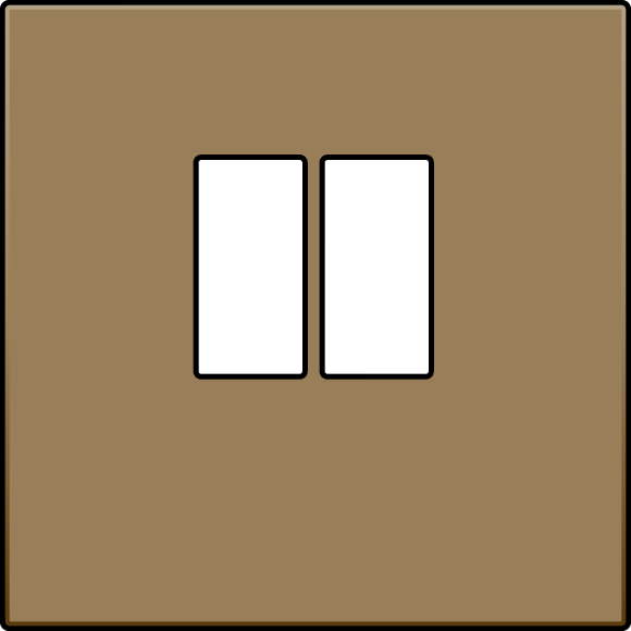Moeller. Central plate, 1x loudspeaker connection, Bronze - 118004
