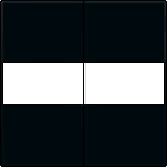 Moeller. Rocker, 2-way, text plate, radio/Niko bus, Black - 127250