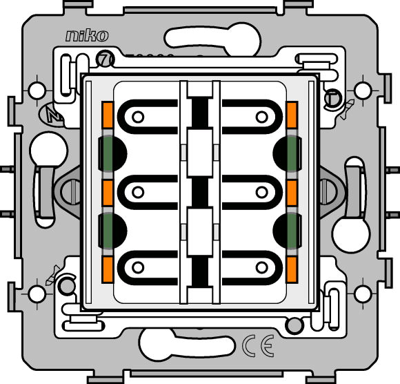 Moeller. Base for push button, 6-way, 24V, + LED - 118410