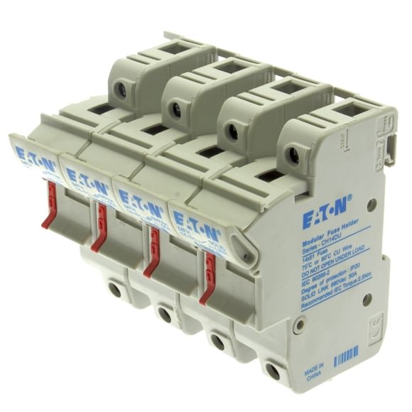 Moeller. Патрон предохранителя, низкое напряжение, 50 A, AC 690 V, 14 x 51 mm, 3P + нейтраль, IEC - CH143DNU