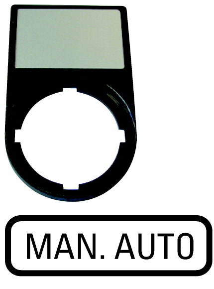 Moeller. Шильдик "MAN-AUTO" с держателем 30х50, цвет черный - 216500