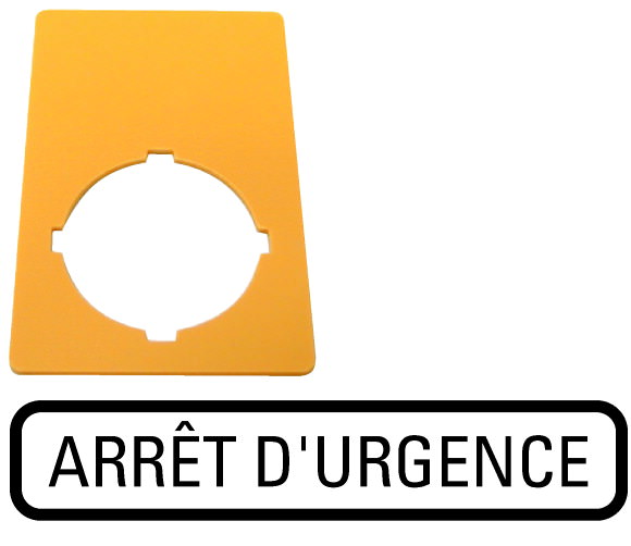Moeller. Знак, аварийная остановка, желтый, ГхШ = 50x33mm, ARRET D Urgence - 216473