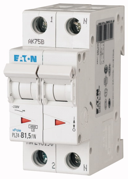 Moeller. Защитный выключатель LS; 1,5A; 1p+N; B-Char - 243190