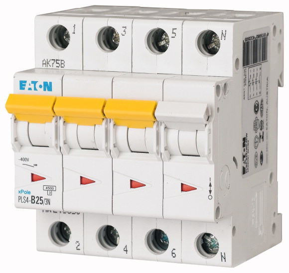 Moeller. Защитный выключатель LS, 25A, 3-пол.+N, C-Char - 243376